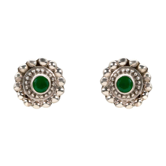 Emerald Blossom Earrings