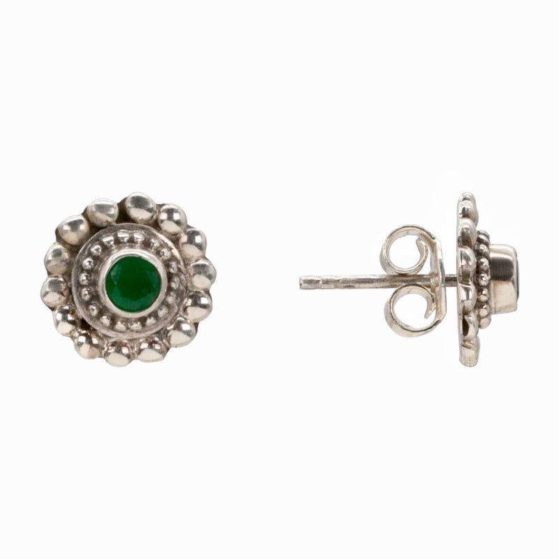 Emerald Blossom Earrings