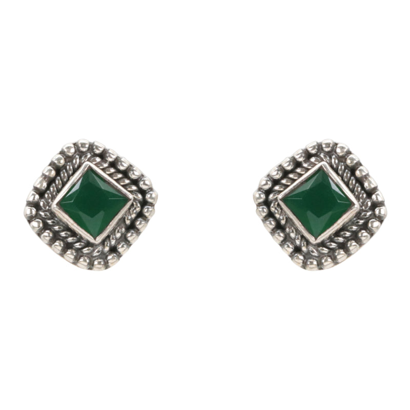 Mystic Green Antique Studs