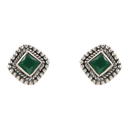 Mystic Green Antique Studs