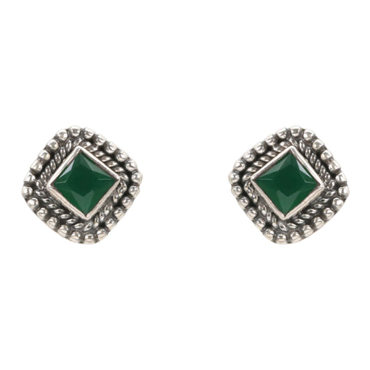 Mystic Green Antique Studs