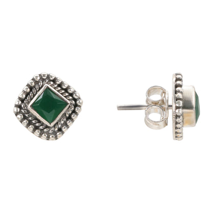 Mystic Green Antique Studs