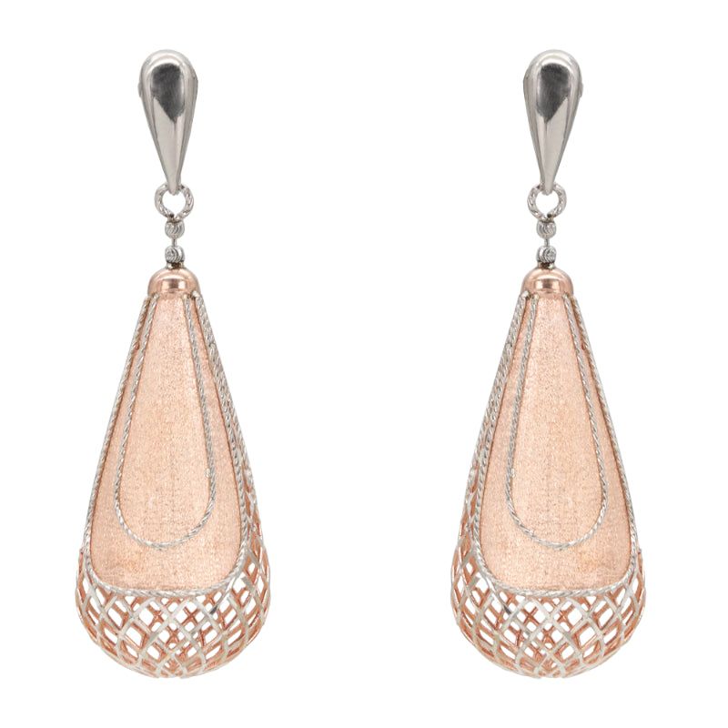 Rose Gold Radiance Teardrop Earrings