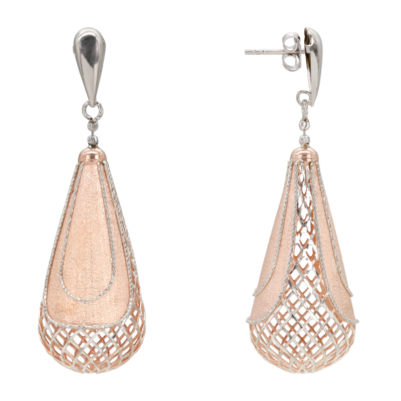 Rose Gold Radiance Teardrop Earrings