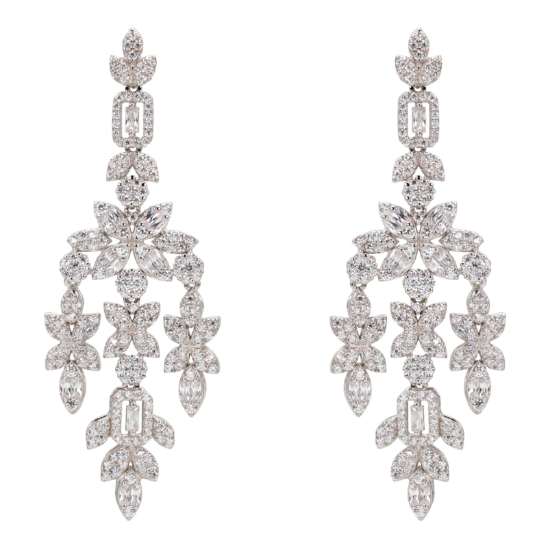 Opulent Floral Cascade Earrings