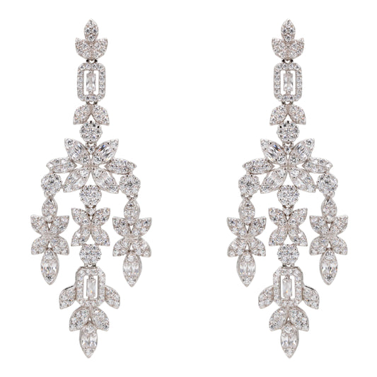 Opulent Floral Cascade Earrings