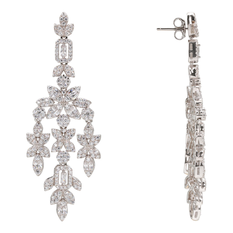 Opulent Floral Cascade Earrings