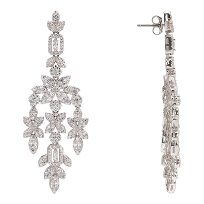 Opulent Floral Cascade Earrings