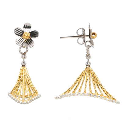 Bumblebee Bloom Drop Earrings