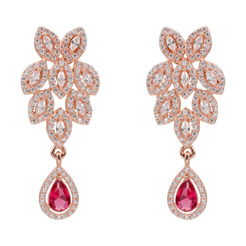 Ruby Dewdrop Earrings