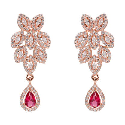 Ruby Dewdrop Earrings