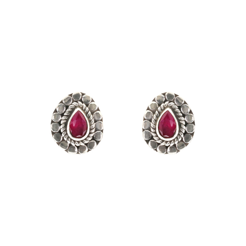 Oval Stud Earrings