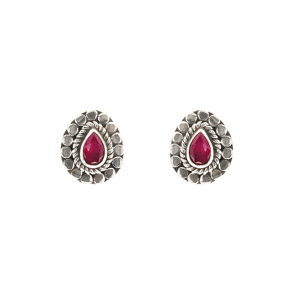 Oval Stud Earrings