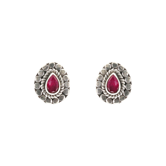 Oval Stud Earrings