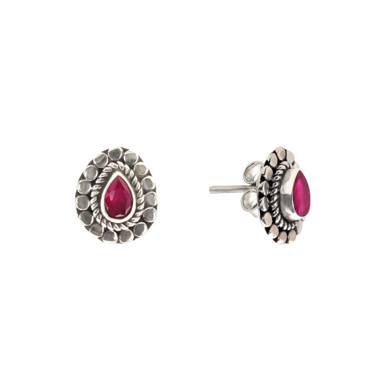 Oval Stud Earrings