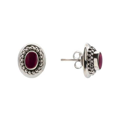 Redstone Stud Earrings
