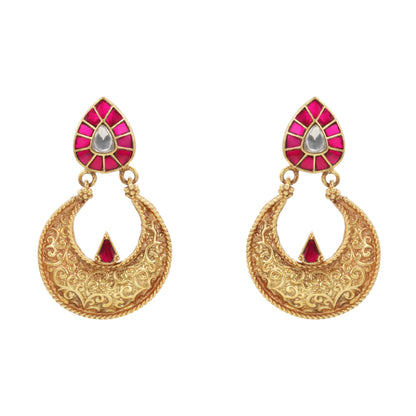 Rakt Chandrika Bindu Karnaphool Earrings
