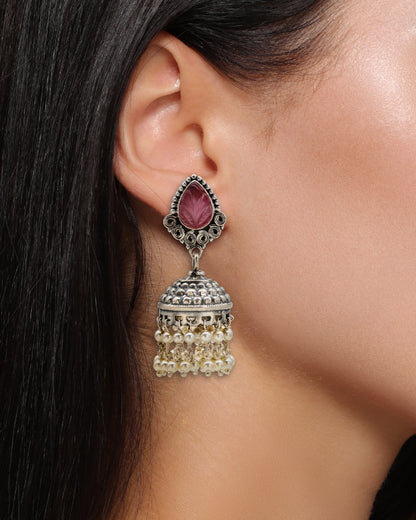 Gulabi Pankh Jhumka