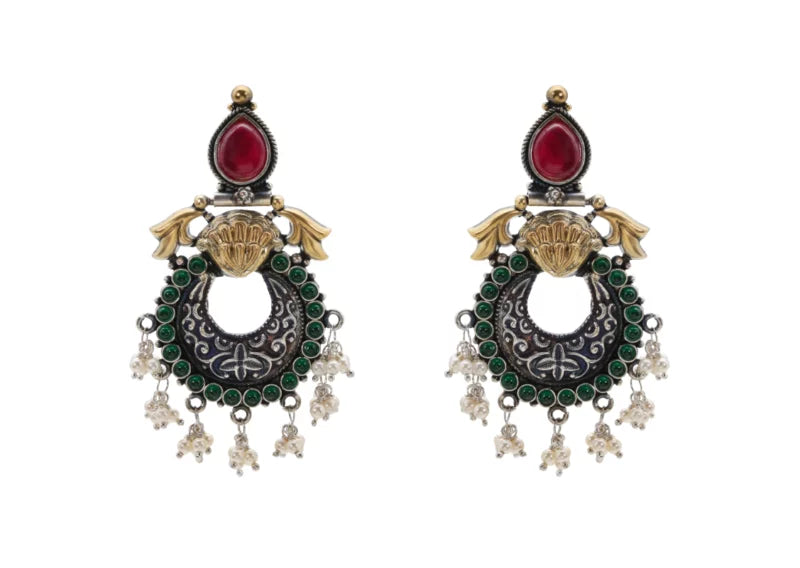 Multi-Stone Dangle Earring