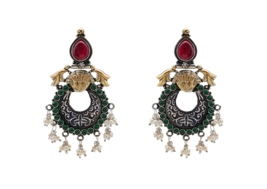 Multi-Stone Dangle Earring