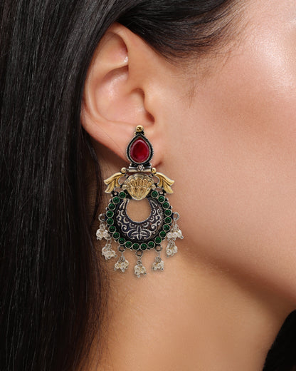 Multi-Stone Dangle Earring