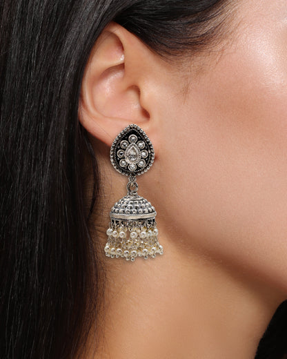 Winter Bloom Jhumka
