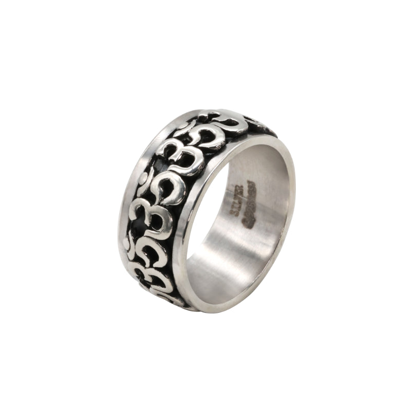 OM Silver Ring