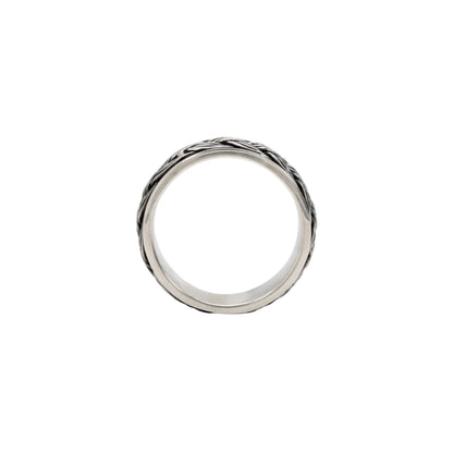 Silver Braided Spinner Ring