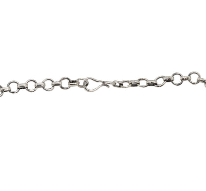 Tribal Bloom Silver Necklace