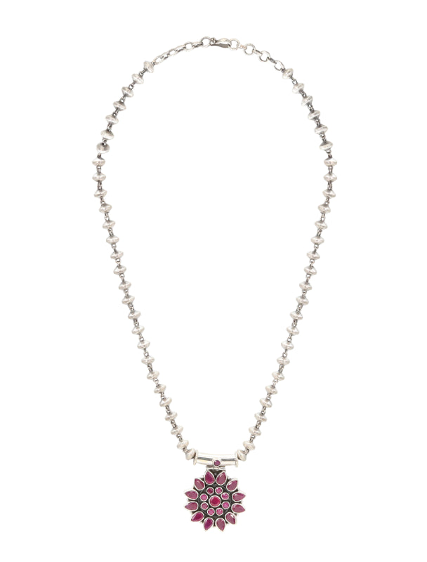 Scarlet Star Silver Necklace