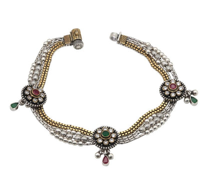 Kundan-Inspired Beaded Payal