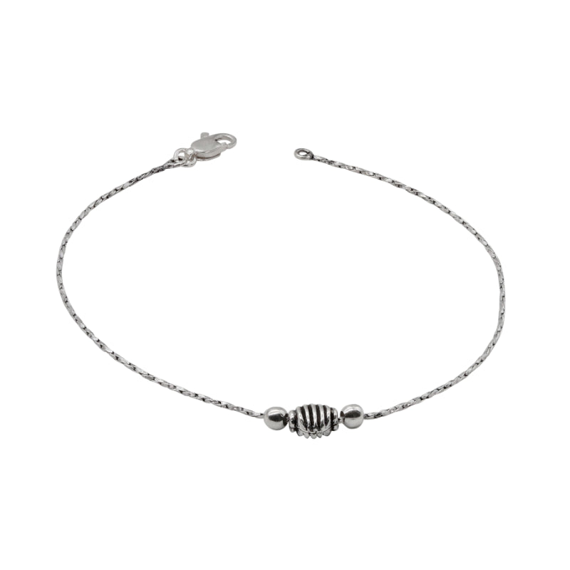 Silver Orbit Anklet