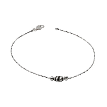 Silver Orbit Anklet