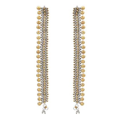 Dilli Swarna-Rajat Dual Tone Anklet