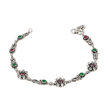 Saanvi Oxidised Anklet