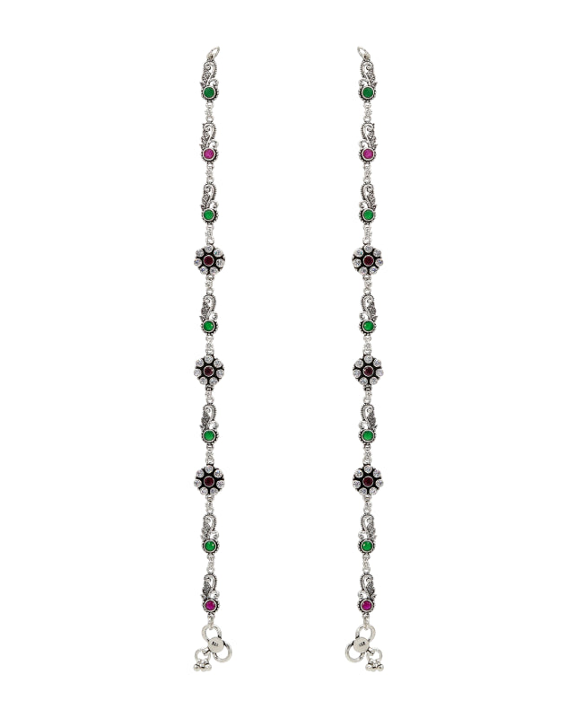 Saanvi Oxidised Anklet