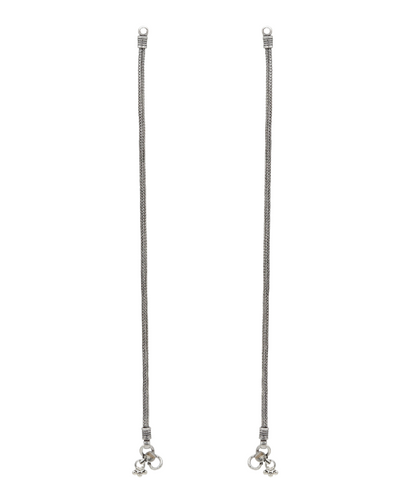 Subtle Shimmer Oxidised Anklet