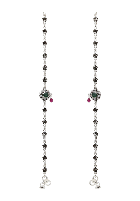 Aria Rose Oxidised Anklet