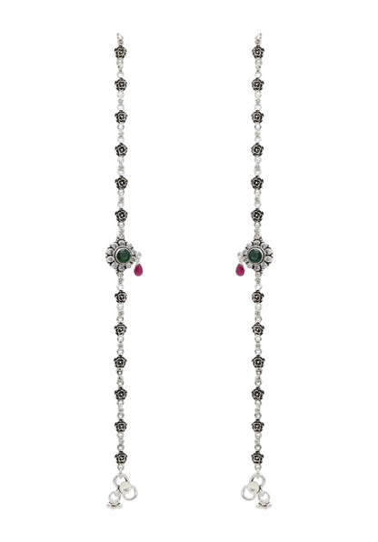 Aria Rose Oxidised Anklet