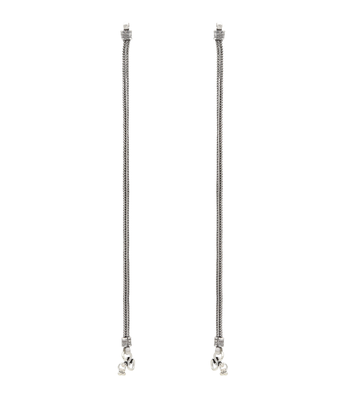 Twisted Oxidised Anklet