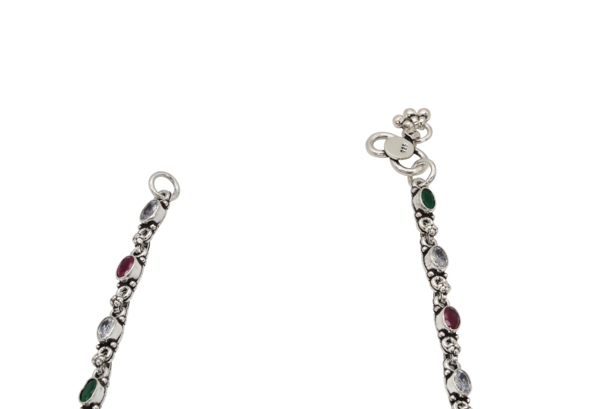 Gemstone Link Anklet