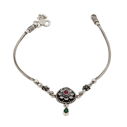 Crimson Droplet Anklet