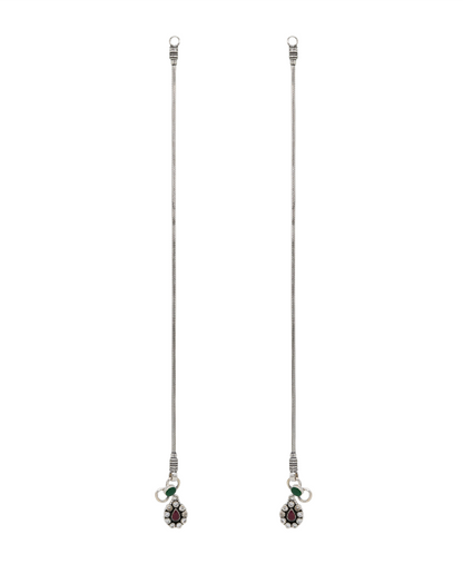 Garnet Teardrop Anklet