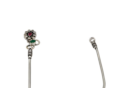 Garnet Teardrop Anklet