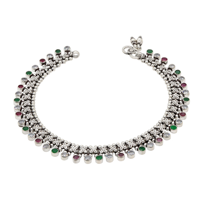 Floral Cascade Anklet