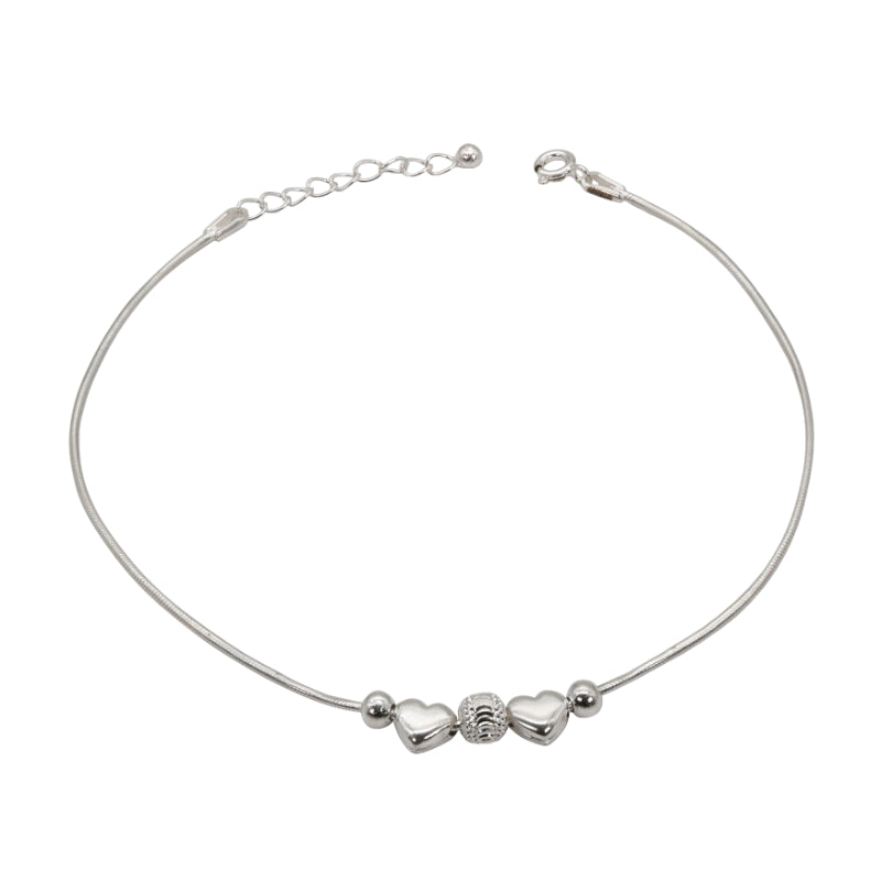 Heart Charm Anklet