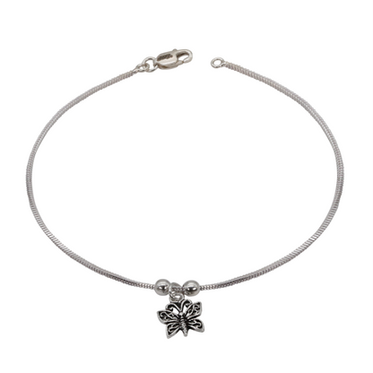 Dual Tone Butterfly Anklet