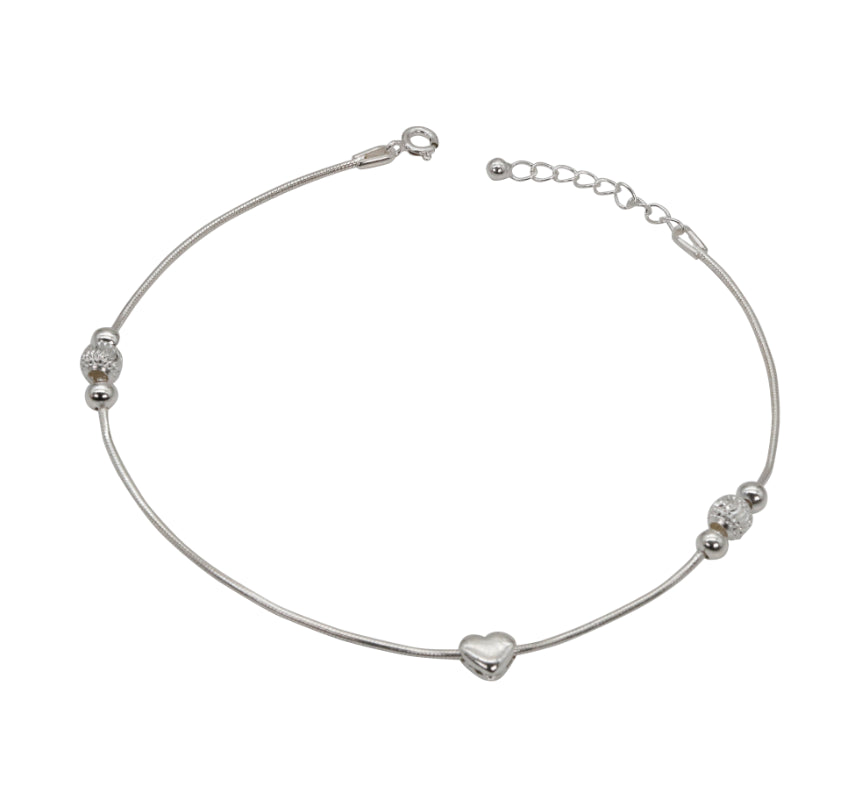 Beaded Double Strand Anklet