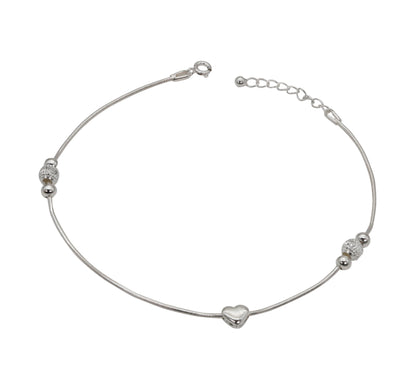 Beaded Double Strand Anklet