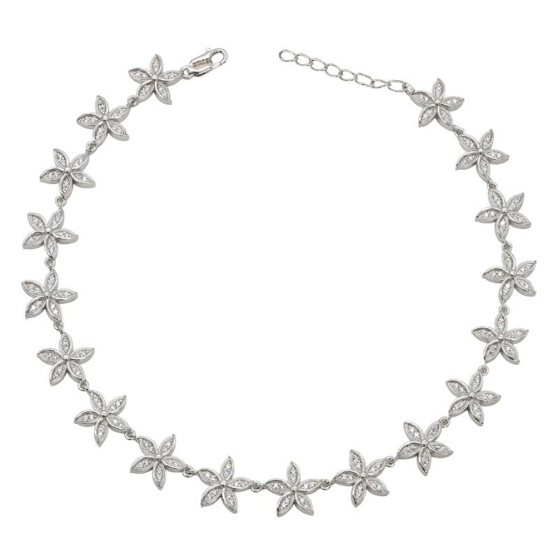 Floral Chain Anklets